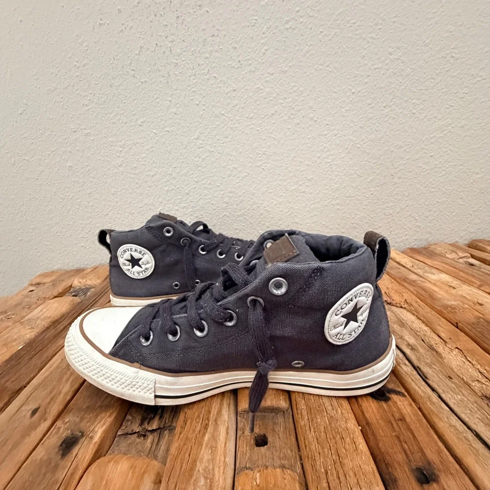 Converse Chuck Taylor All Star Street Mid Charcoal Gray Mens 7 148389C - Picture 2 of 9